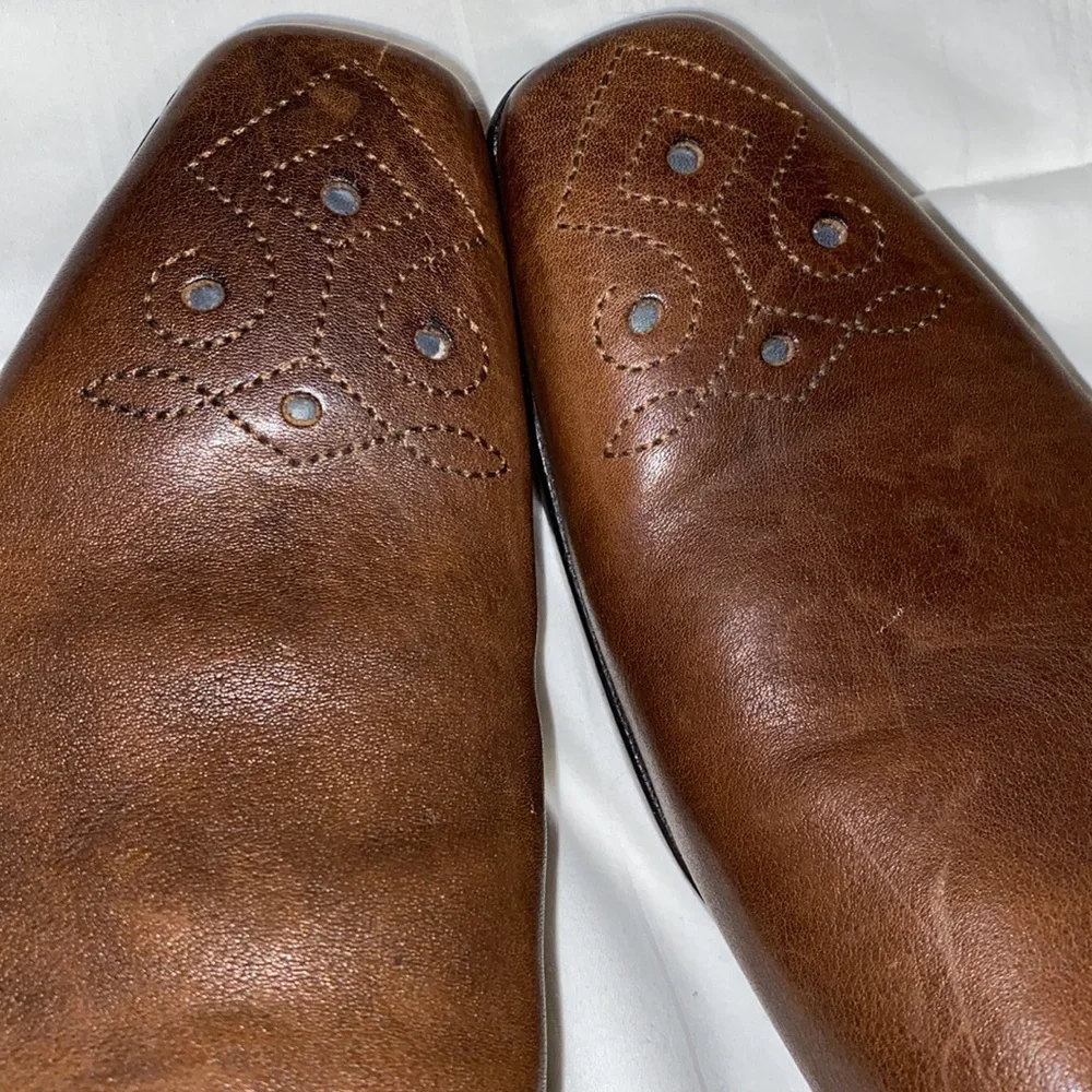 TED BAKER Western Square Toe Leather Loafer - Picture 2 of 7